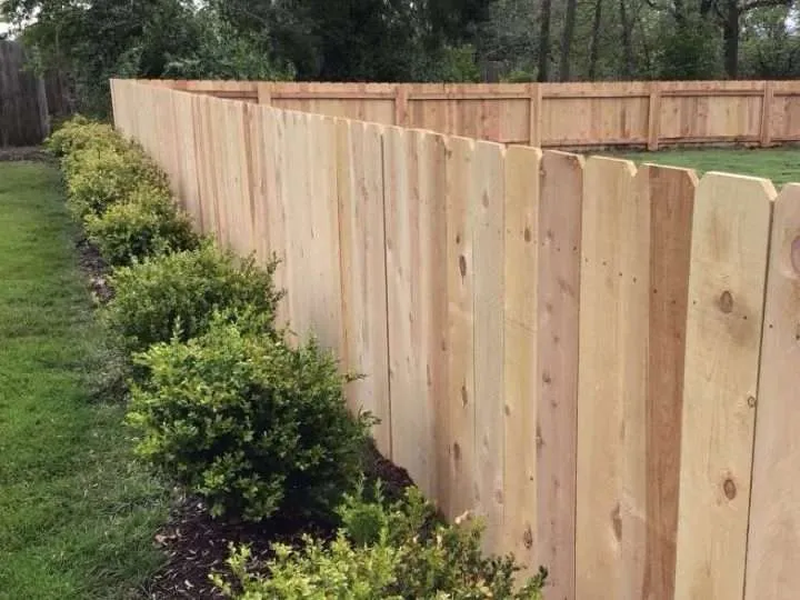 New backyard wooden fence in Johnson City TN