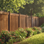 An example of a fence that doesn't need a permit in Johnson City