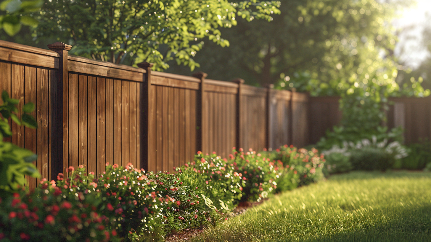 An example of a fence that doesn't need a permit in Johnson City